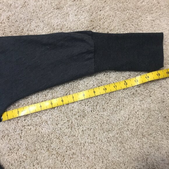 DKR Charcoal Grey Cocoon Cotton Blend Open Cardigan - Picture 14 of 14